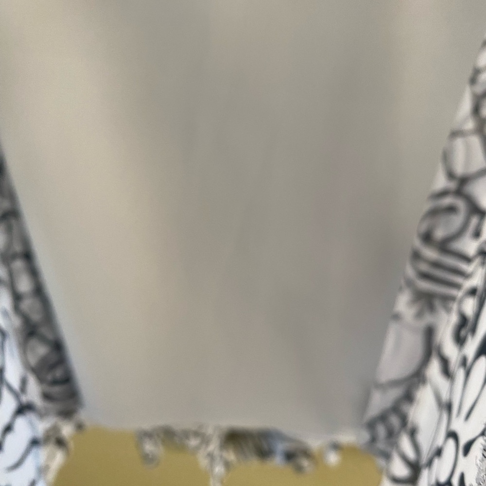 Bandolino Black and White Floral A-Line Skirt - Picture 3 of 6